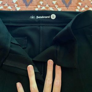 Betabrand black cigarette pants
